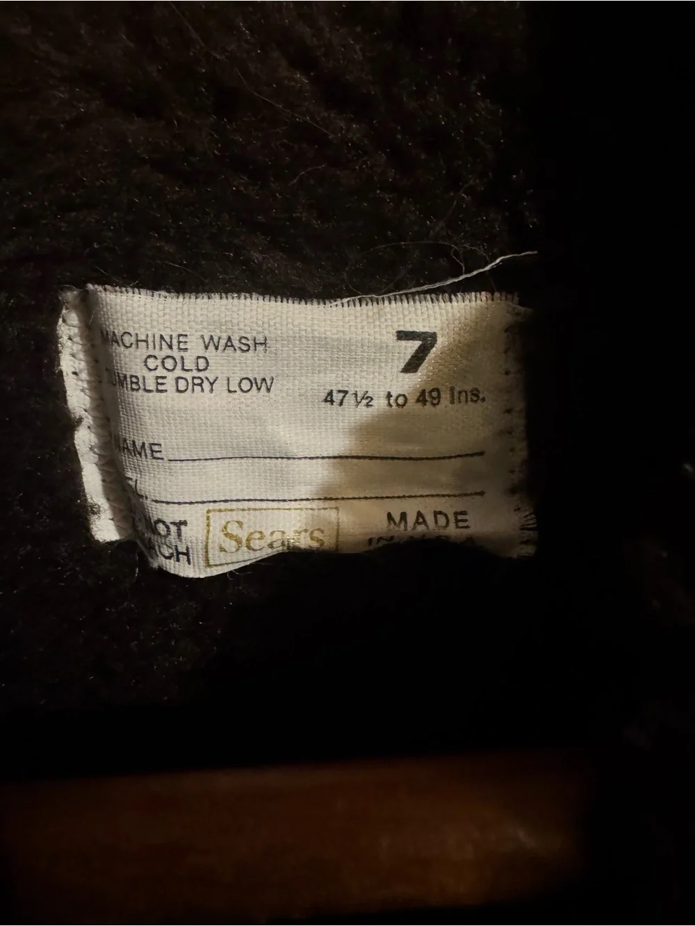 Vintage 1970s Sears Kids Storm Coat Belted Trench Faux Fur Collar Size 7